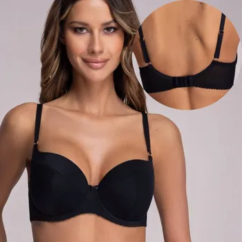 Dámské spodní prádlo Ava podprsenka vyztužená černá velikost 75C