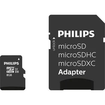 Paměťová karta PHILIPS microSDHC UHS-I 8 GB
