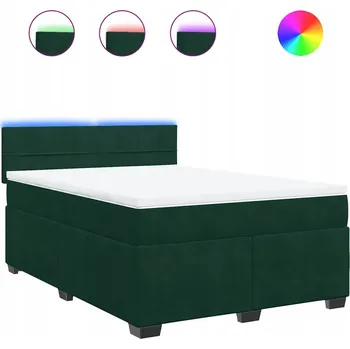 Postel Čalouněná dvoulůžková postel VidaXL 140x190 cm bílá