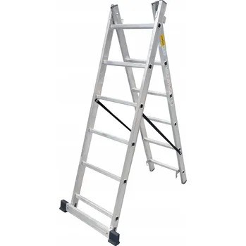 Žebřík Žebřík DRABEST hliníkový 2 x 7 do 150 kg
