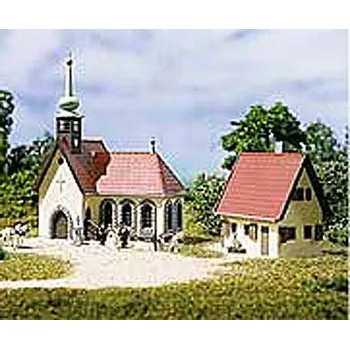 Modelová železnice venkovský kostel s farou Auhagen 14461