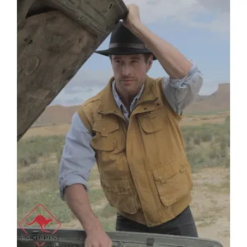 Pánská vesta Vesta australská Scippis Ribbon Vest - světle hnědá, M