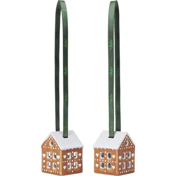 Vánoční dekorace Kähler, Vánoční ozdoby Kähler Christmas perníkové domky, 2 ks - Formadore