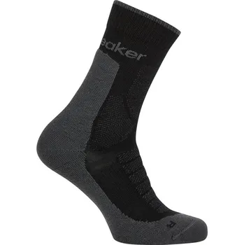 Pánská móda Pánské merino ponožky ICEBREAKER Mens Mer Hike+ Heavy Crew, Black/Obsidian velikost: 39-41,5 (S)