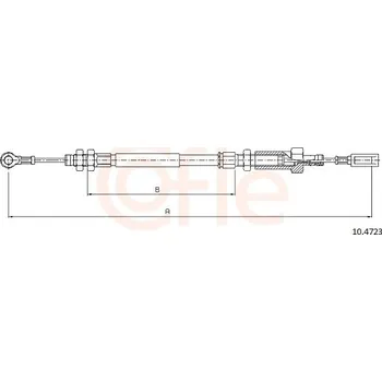 Lanko parkovací brzdy Tažné lanko, parkovací brzda, 92.10.4723