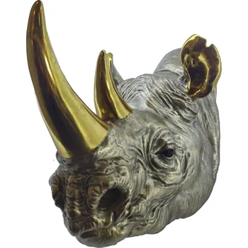 Nástěnná dekorace RHINO 60 CM zlatá