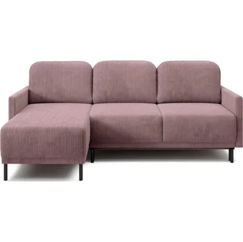 Pohovka Růžová, Rohová rozkládací pohovka SOLO, 214 cm