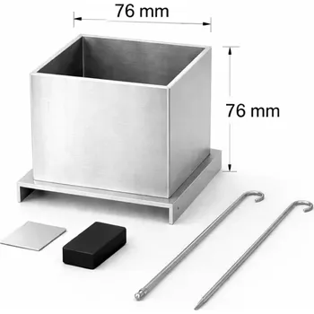 Hliníková forma na odlévání vosků na výrobu svíček 76x76x76 mm