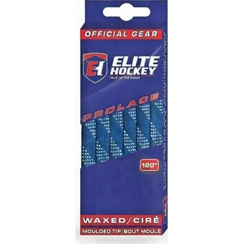 Tkaničky do bot Elite Hockey Voskované tkaničky pro brusle 72" (182 cm), tm. modré