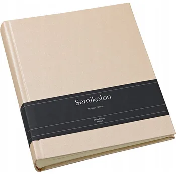 Album Semikolon Classic Medium, krémové stránky, Satin Champagne