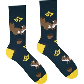 Ponožky Hesty Veverky - modré, 35-38