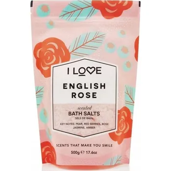 Koupelová sůl I Love relaxační sůl do koupele English Rose 500