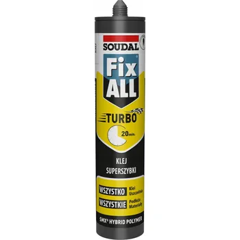 Průmyslové lepidlo Univerzální lepidlo a tmel Fix All Turbo Soudal 290 ml