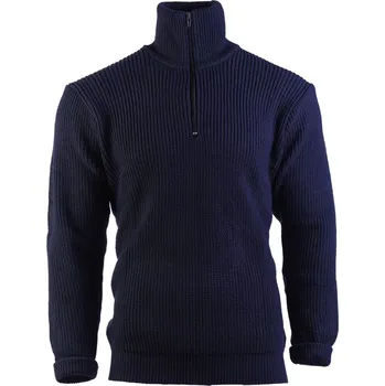Pánský svetr Svetr Troyer s límečkem - modrý, 58