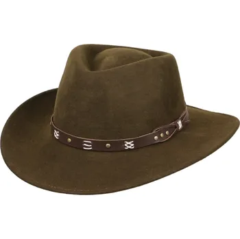 Klobouk Klobouk vlněný Scippis Emerald - hnědý, S