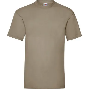 Chlapecké tričko Triko pánské Fruit of the Loom Valueweight T - khaki, L
