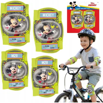 Chránič kolene DISNEY myšák Mickey CHRÁNIČE KOLEN A LOKTŮ pro děti na kolo, koloběžku a další