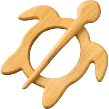 Brož Gaira Dřevěná brož Želva 3919