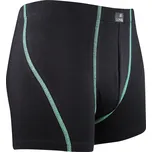 Pánské boxerky Lonka Kamil - černé-zelené, L
