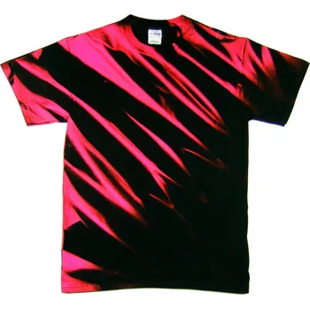 Pánské tričko Tričko unisex The Mountain graffiti design Eclipse - černé-růžové, 5XL