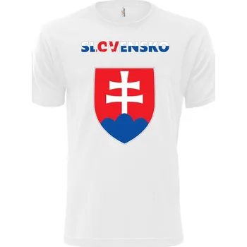 Pánské tričko Triko krátký rukáv Alex Fox Fan Slovensko - bílé, XS