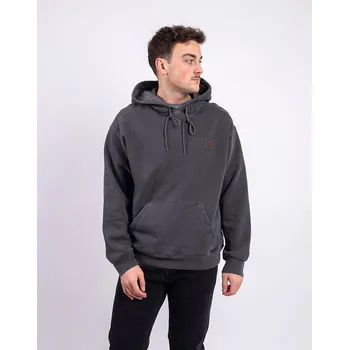 Pánská mikina Carhartt WIP Hooded Nelson Sweat Black garment dyed M