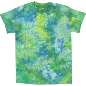 Pánské tričko Tričko unisex The Mountain batikované Infusion - zelené-modré, 4XL