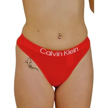 Dámské spodní prádlo Dámská tanga Calvin Klein QD5331 červená XL
