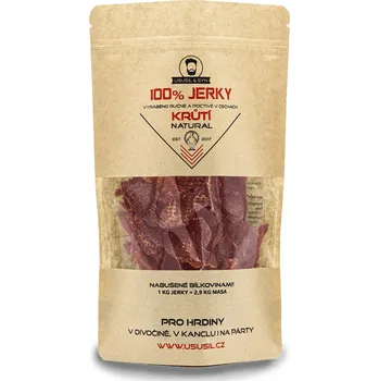 Sušené maso Usušil & Syn 100% JERKY KRŮTÍ NATURAL (50 g) Množství: 50 g