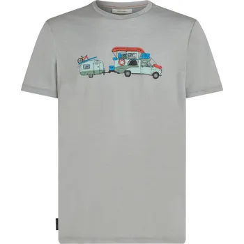 Pánská móda Pánské merino triko s krátkým rukávem ICEBREAKER Mens Mer 150 Tech Lite SS Tee Transportage, Proto Grey velikost: XL