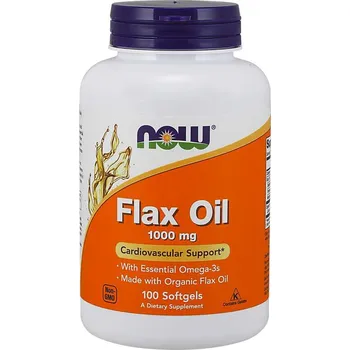 NOW Foods Lněný olej 1000 mg 100 kaps.