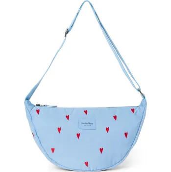 Přebalovací taška STUDIO NOOS kabelka Puffy Adult FANNY Light Blue Hearts