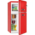 Klarstein Irene, retro kombinovaná lednice, 61 l/25 l, červená 243503240