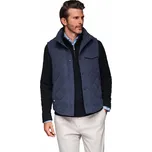 Ombre Pánská vesta OM-JAVJ-0277 modrá, velikost L/XL