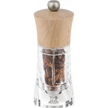 Kuchyňský mlýnek Ruční mlýnek Peugeot plast, bezbarvý, béžový, šedý