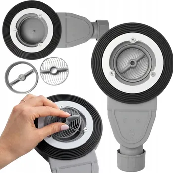 Sifon Nízký sifon pro sprchovou vaničku 90 mm, čištěný shora, odtok fi 40 mm