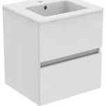 Ideal Standard Eurovit - Skříňka s umyvadlem, 55x50x44 cm, 2 zásuvky, lesklá bílá R0571WG