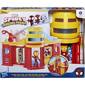 Figurka Sada s figurkou Spider-Man Hasbro, věž Iron Mana, plastová, 23 cm