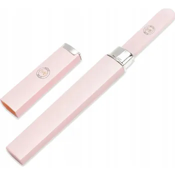 Pilník na nehty skleněný křišťálový s pouzdro odolný růžový jemný