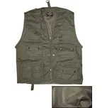 Vesta JAGD se síťkou na lov nebo rybaření - olivová, 4XL