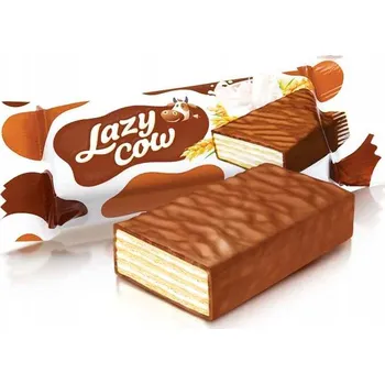 Roshen Oplatky Lazy Cow s mléčnou náplní v čokoládové polevě 1 kg