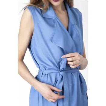 Dámské šaty Perso Letní šaty wiązana o kopertowym kroju Modrá Regular Fit XXL