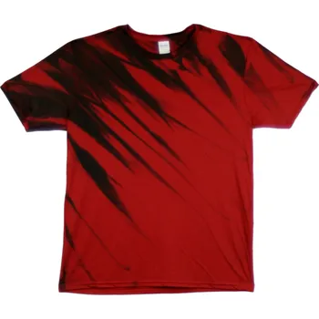 Pánské tričko Tričko unisex The Mountain graffiti design Eclipse - červené-černé, 4XL