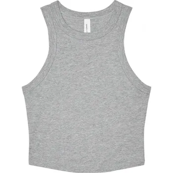 Tílko dámské Bella+Canvas Micro Rib Racer Tank - šedé, XS