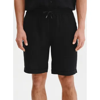 Pánské kraťasy Mušelínové pánské šortky černé barvy Pako Lorente vel. M