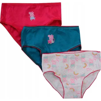Dívčí spodní prádlo Dívčí bavlna kalhotky, balení 3 kusů, prasátko Pepa 104/110 D069U