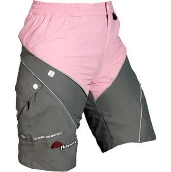 Cyklistické kalhoty Kraťasy dámské Haven Airy - růžové-šedé, S