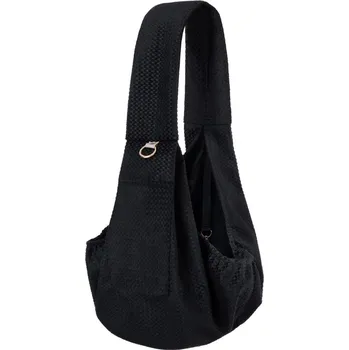 Taška pro psa a kočku Muffin&Berry Cestovní taška Crossbody pro psy Sawyer černá Velikost: S