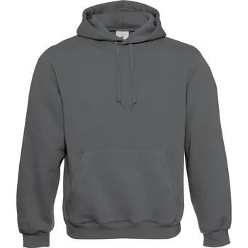 Pánská mikina Mikina B&C Standard Hooded - tmavě šedá, M