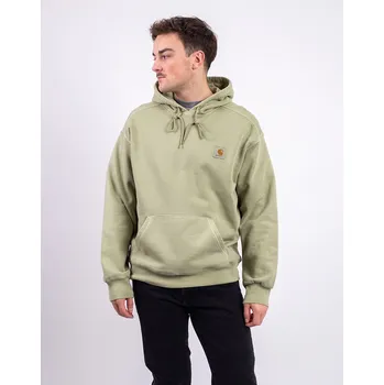Pánská mikina Carhartt WIP Hooded Nelson Sweat Gentle Green garment dyed L